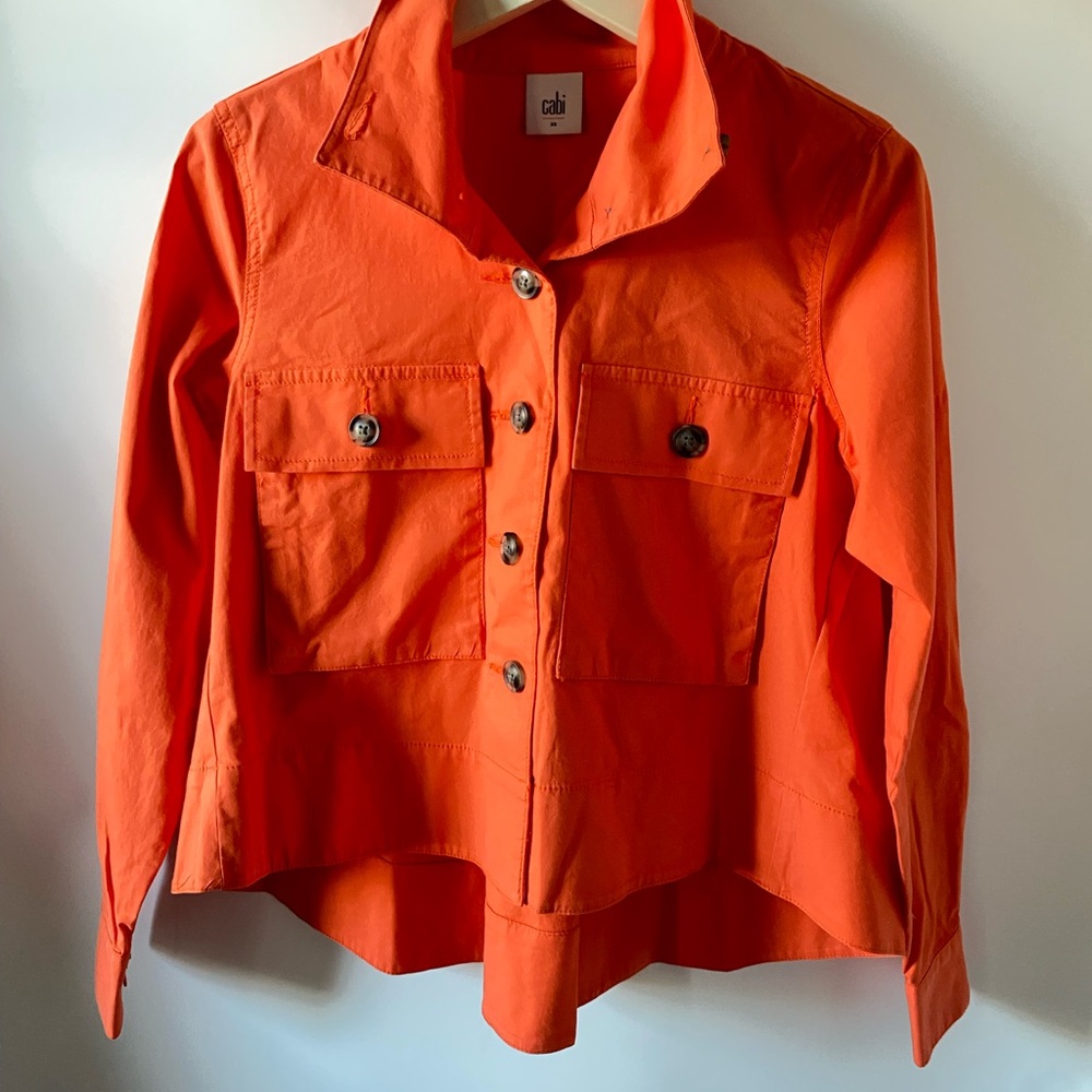 CAbi Tiger Lily Crop Swing Jacket Cotton  SZ XS - Picture 3 of 8